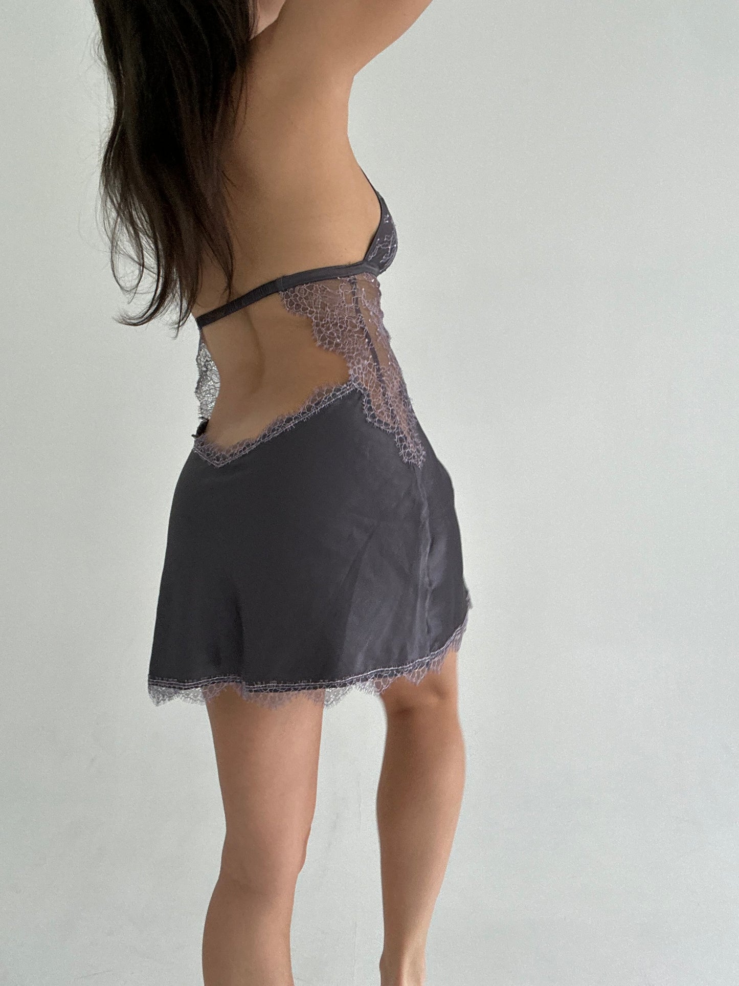 Mini Lace Slip Dress