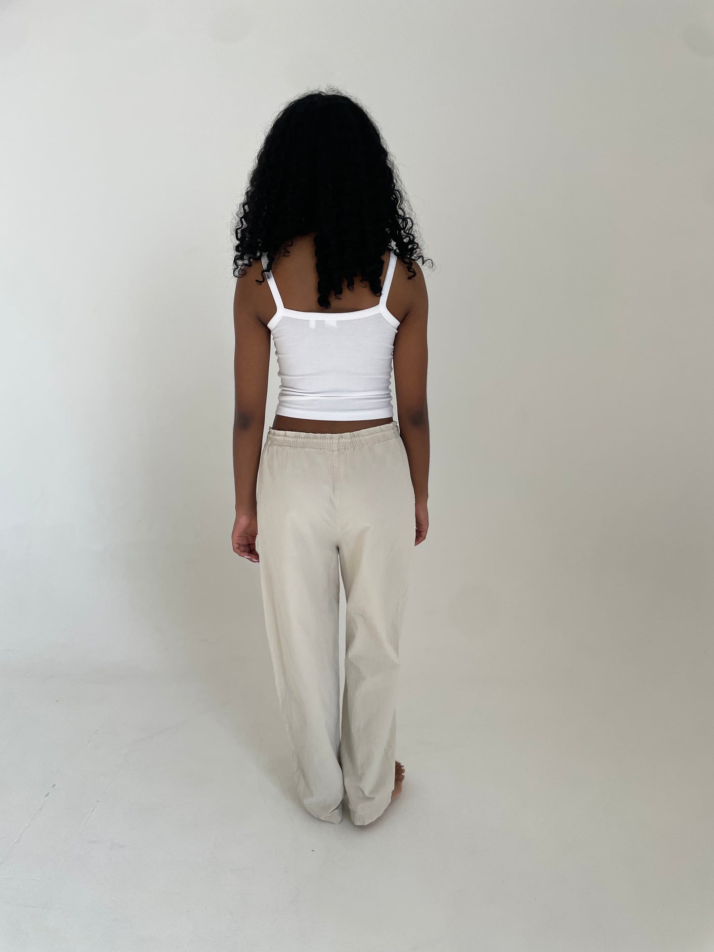 Cotton Drawstring Pants