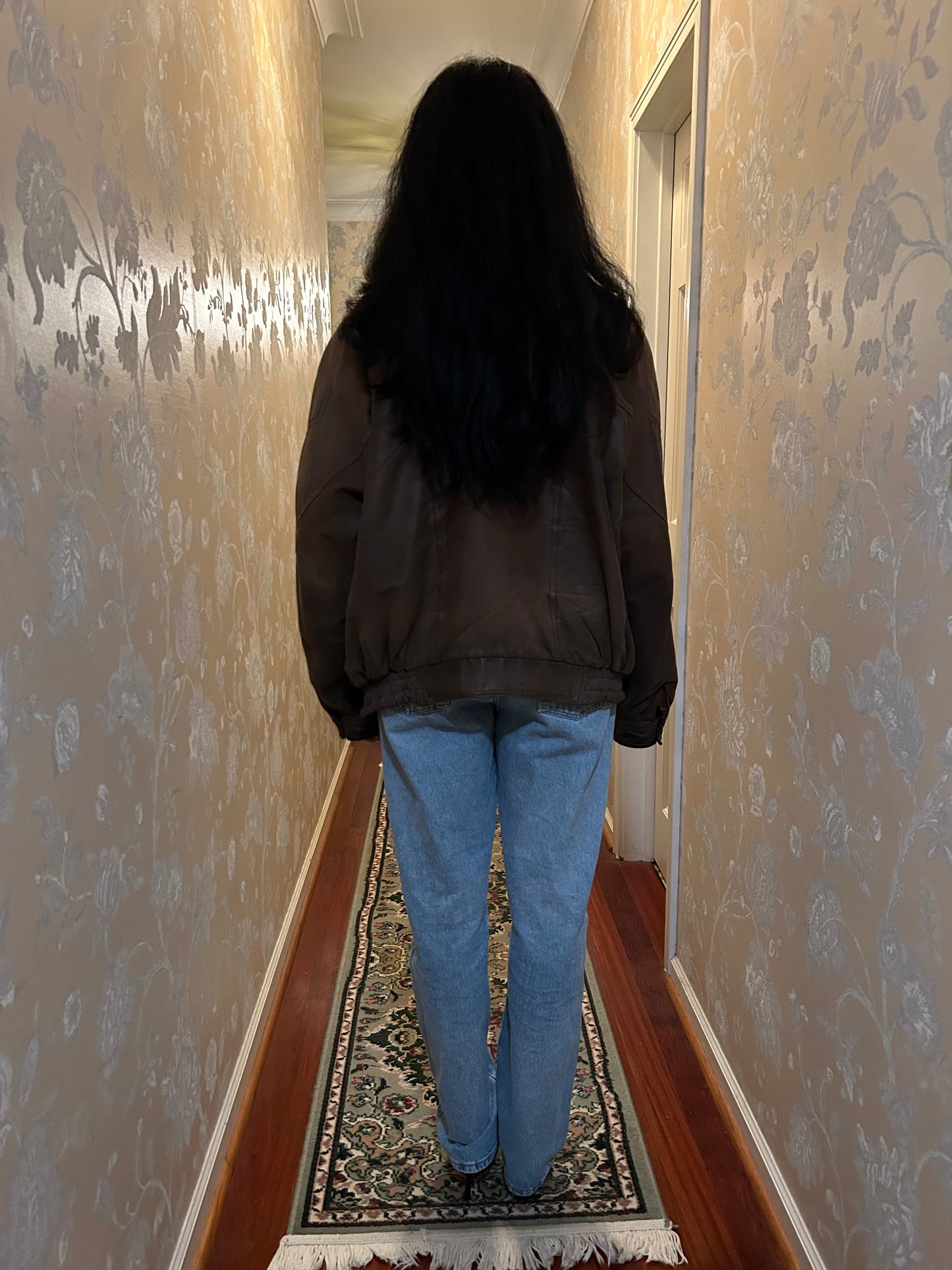 Leather Bomber Jacket