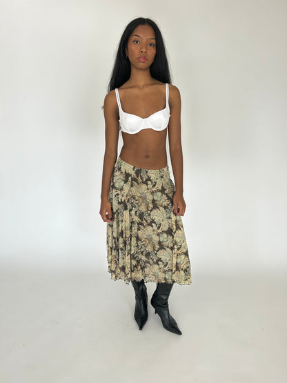 Floral Midi Skirt