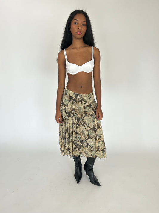 Floral Midi Skirt