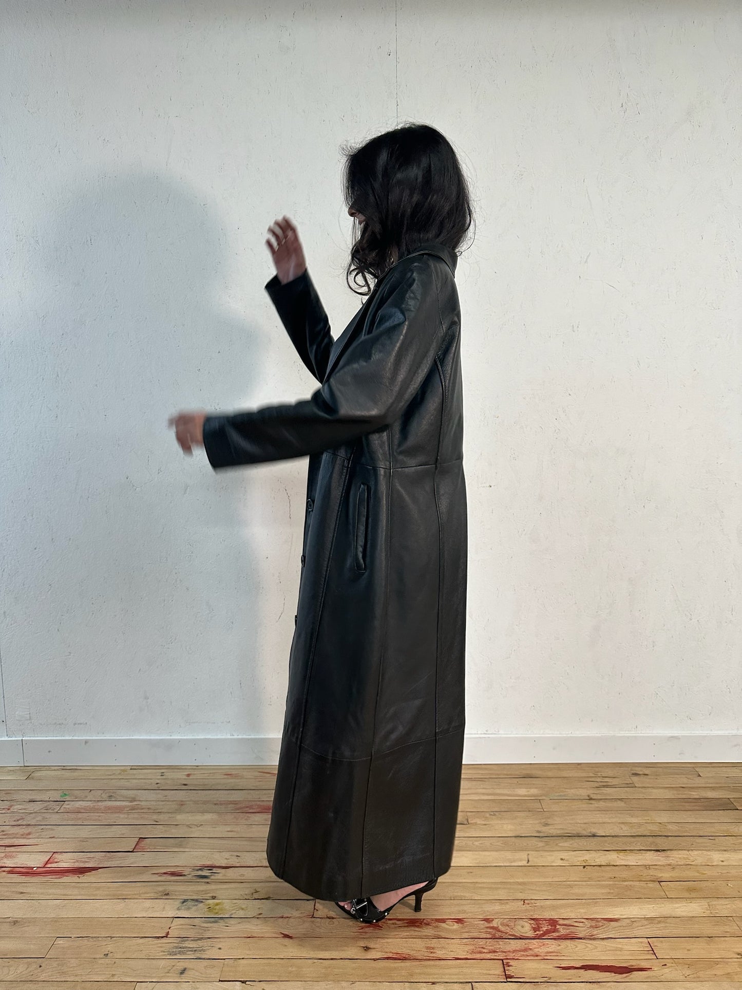 Matrix Leather Trench