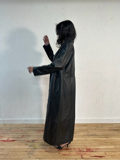 Matrix Leather Trench