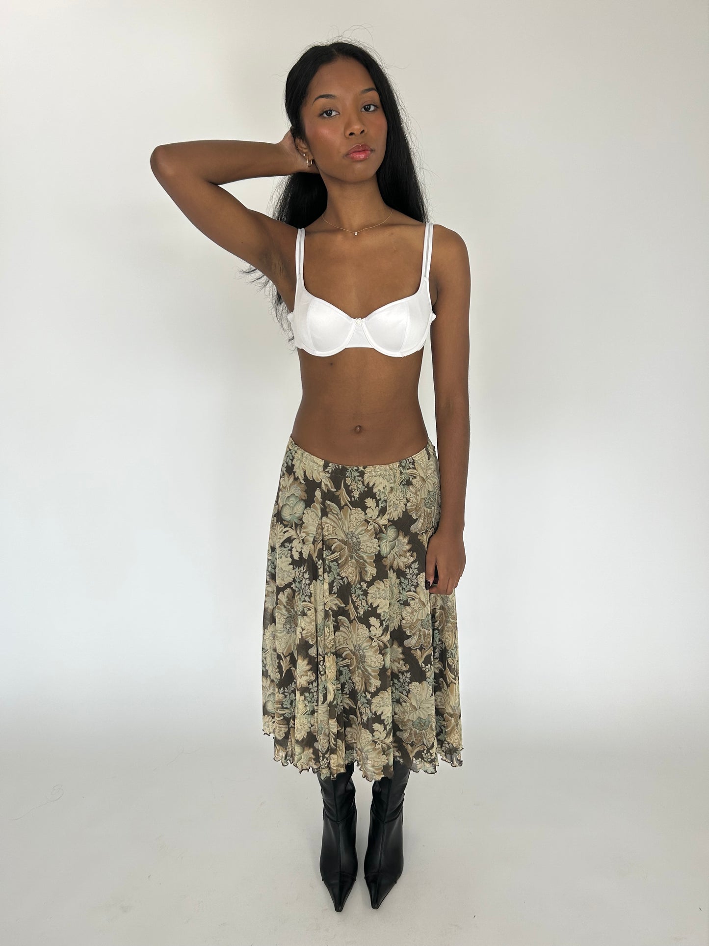 Floral Midi Skirt