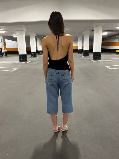 Open Back Halter Tank