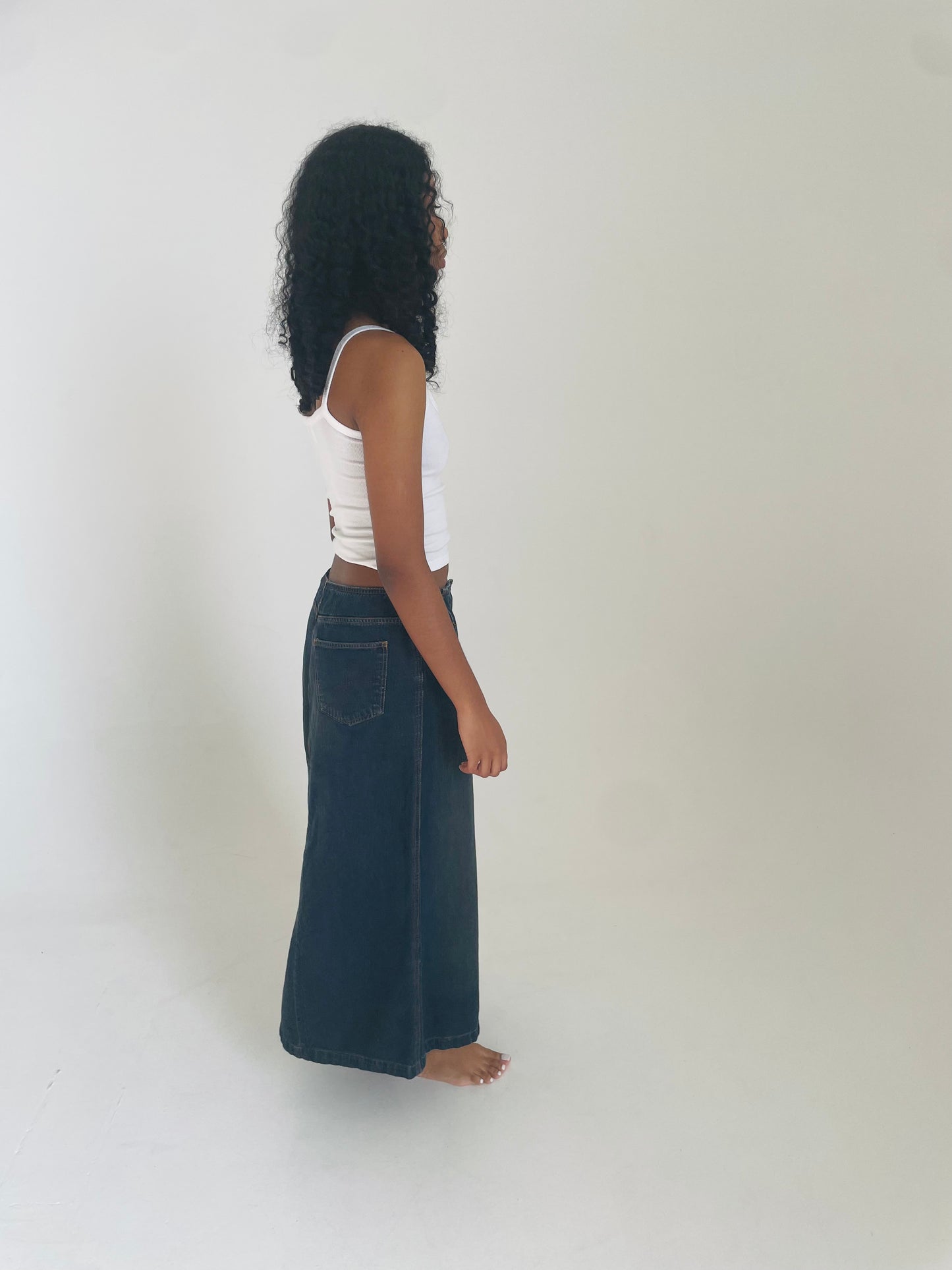 Denim Maxi Skirt