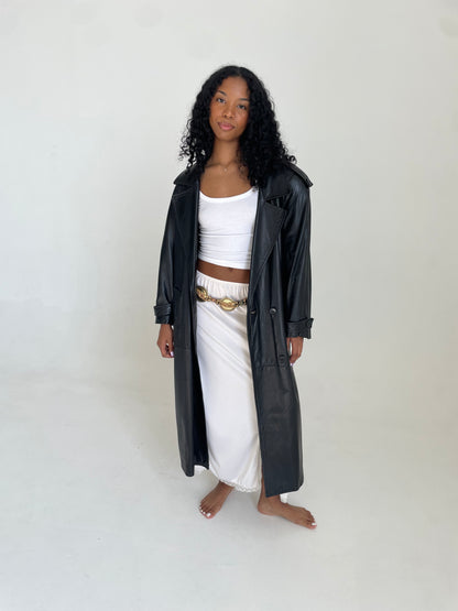 Leather Trench Coat