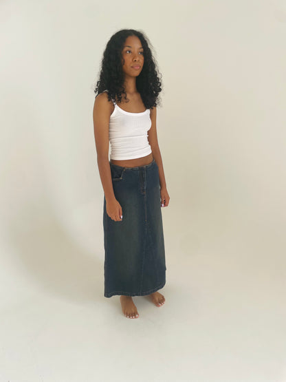Denim Maxi Skirt