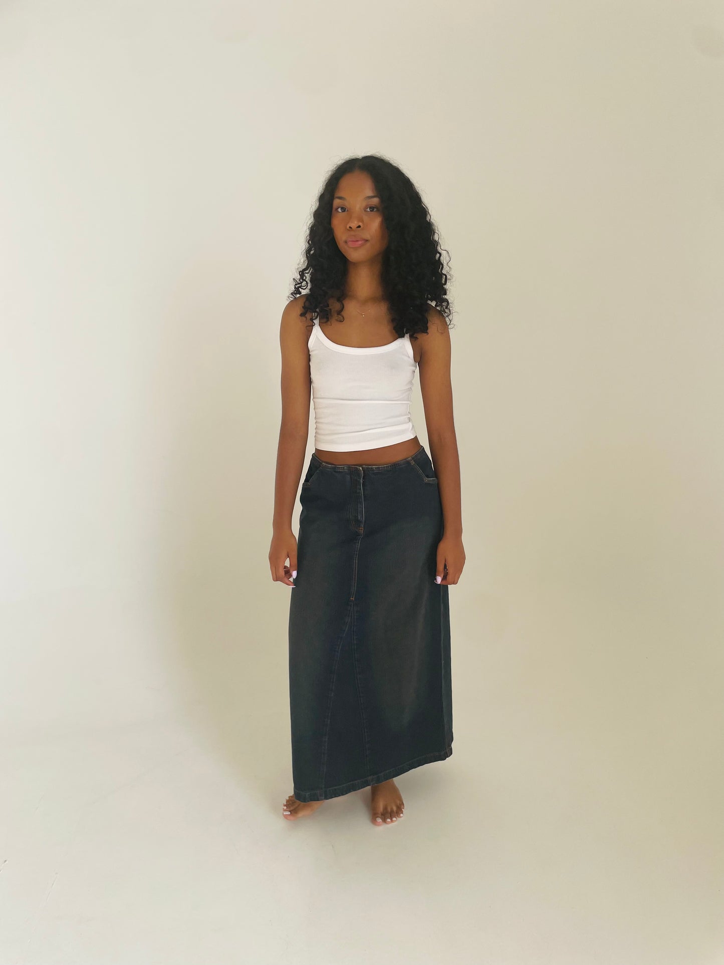 Denim Maxi Skirt