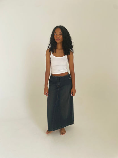 Denim Maxi Skirt