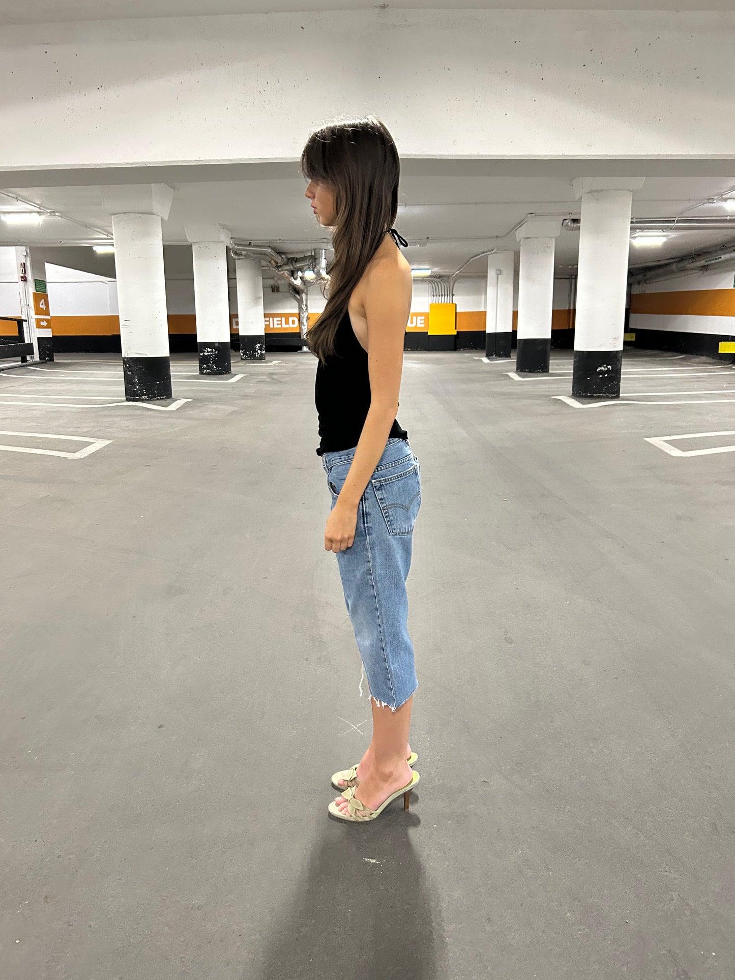 Open Back Halter Tank