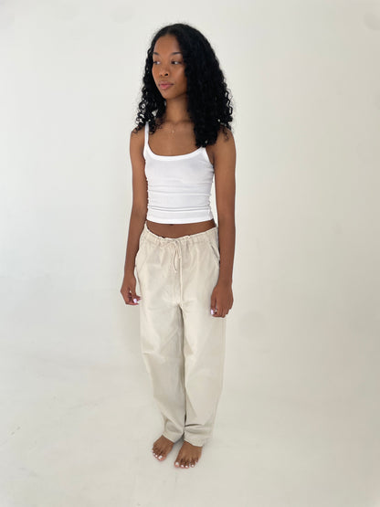 Cotton Drawstring Pants
