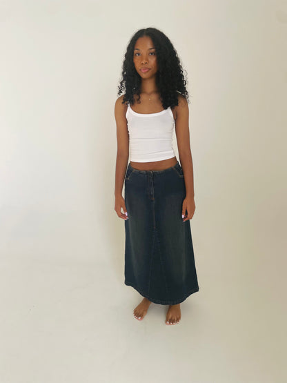 Denim Maxi Skirt