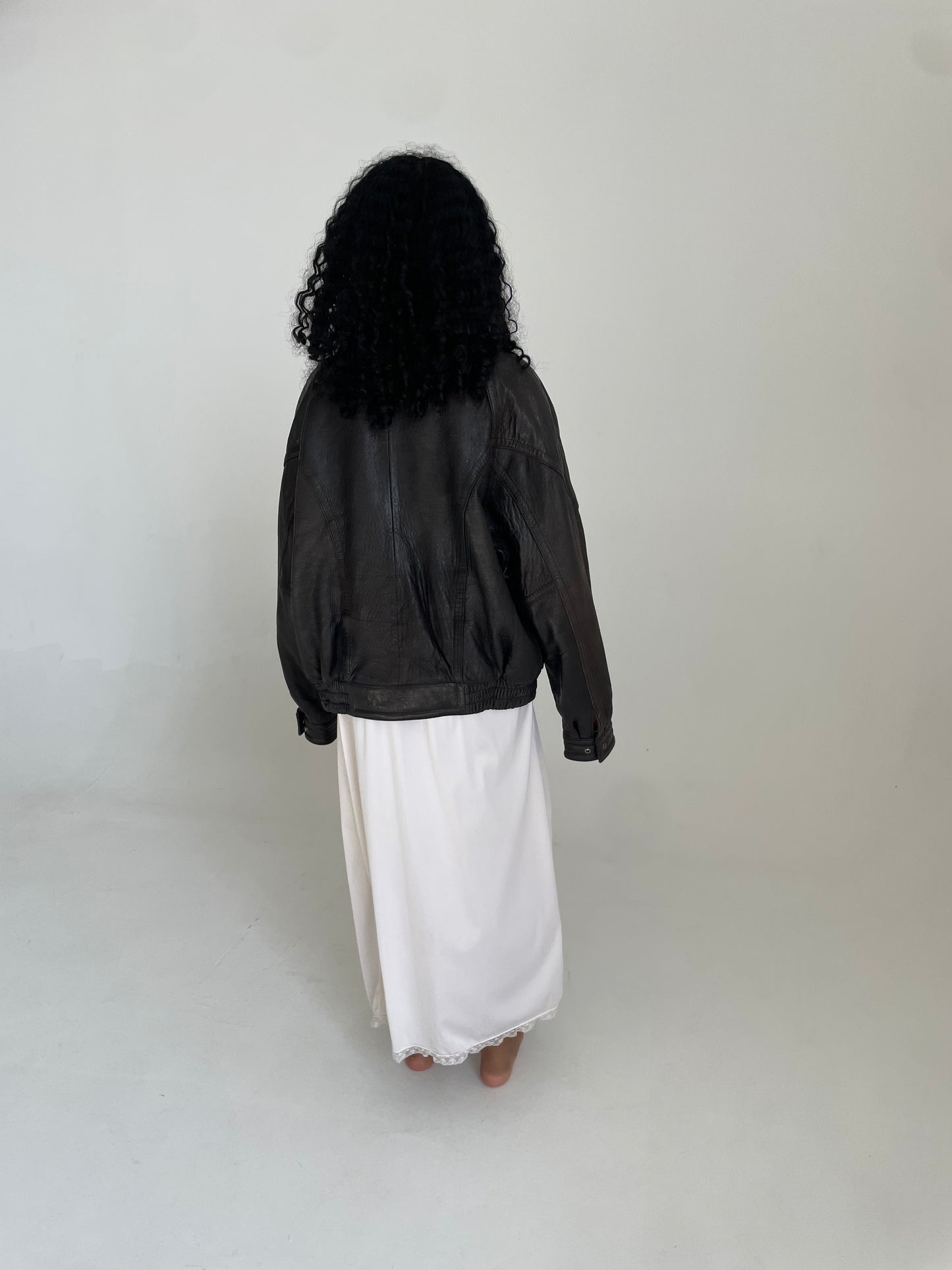 Leather Bomber Jacket