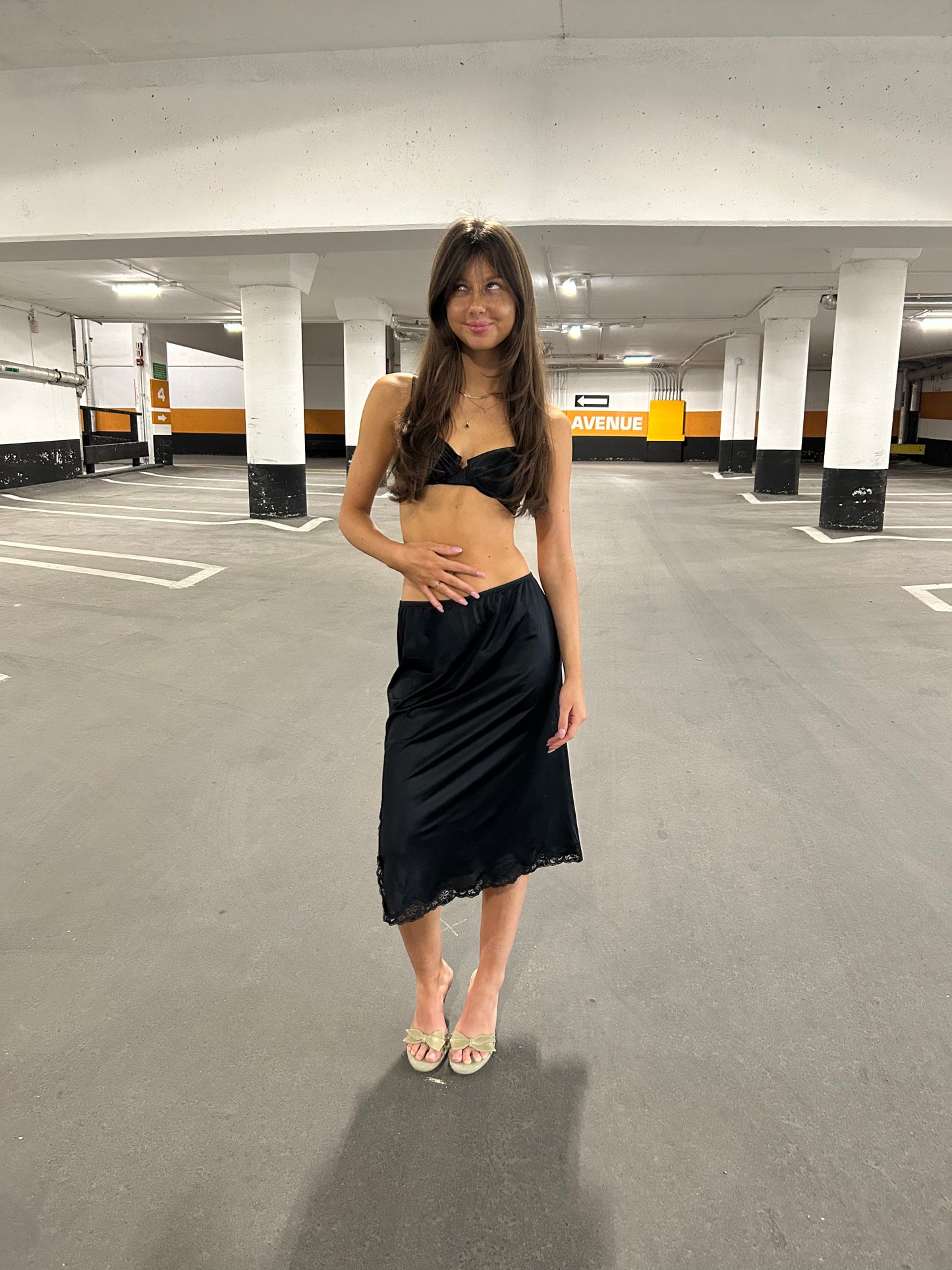 Midi Slip Skirt