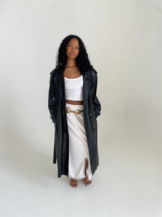 Leather Trench Coat