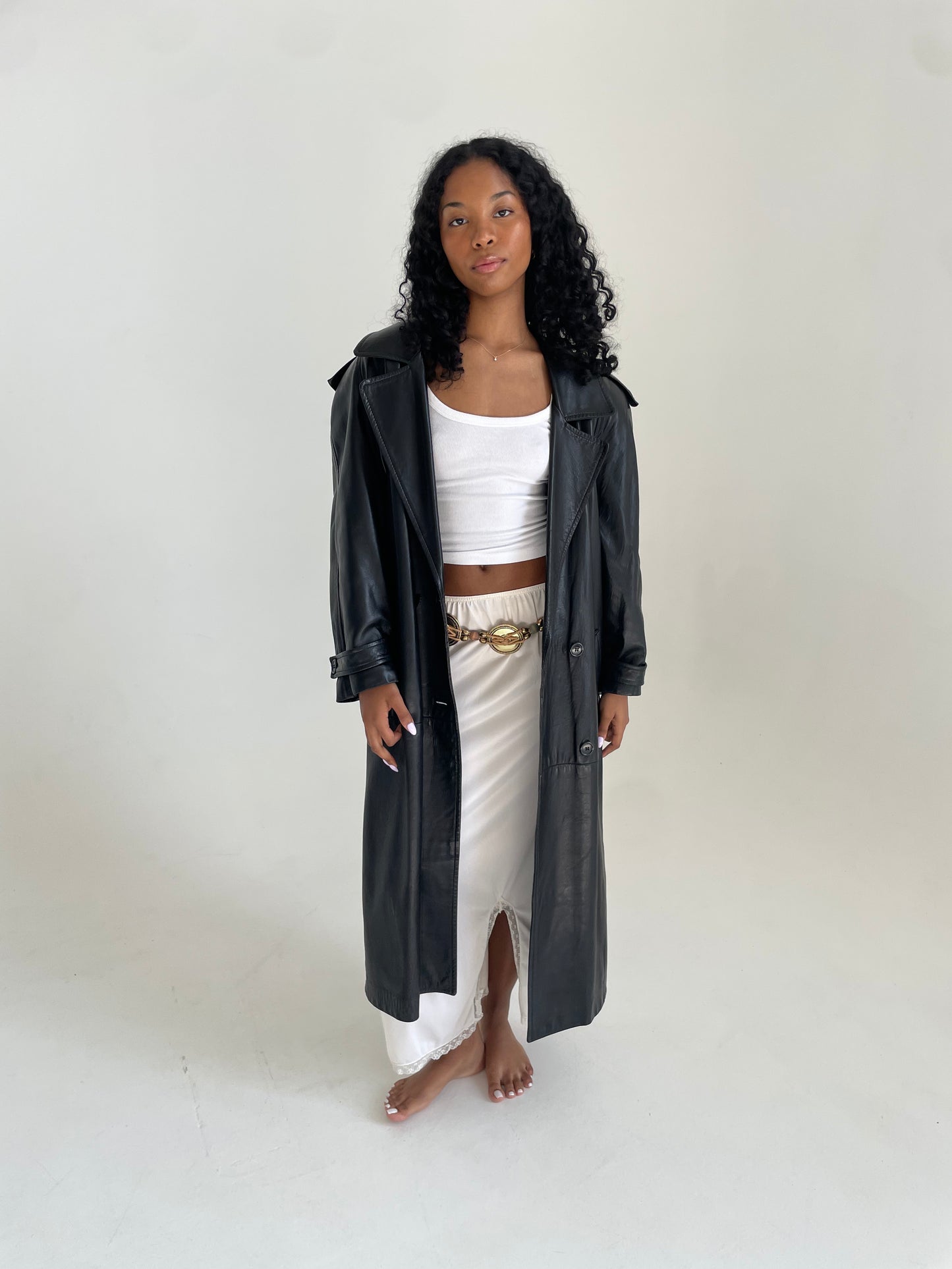 Leather Trench Coat