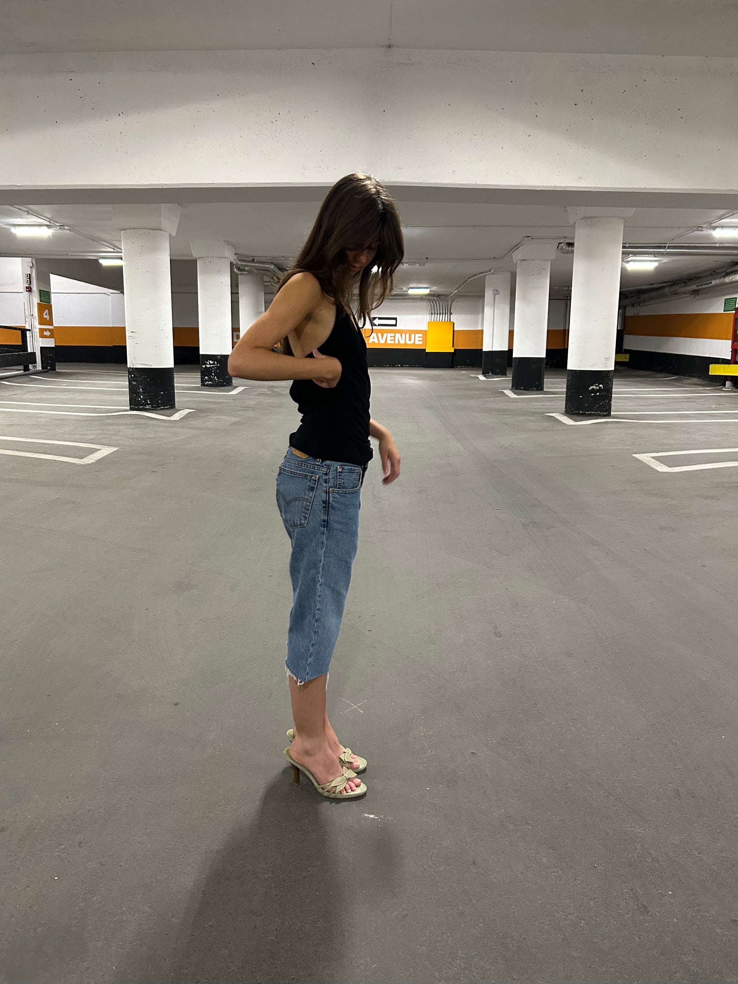 Open Back Halter Tank