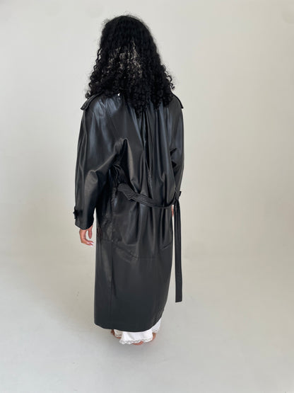 Leather Trench Coat