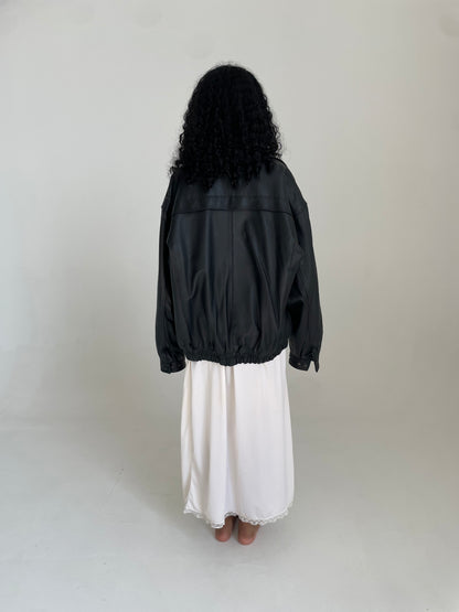 Leather Bomber Jacket
