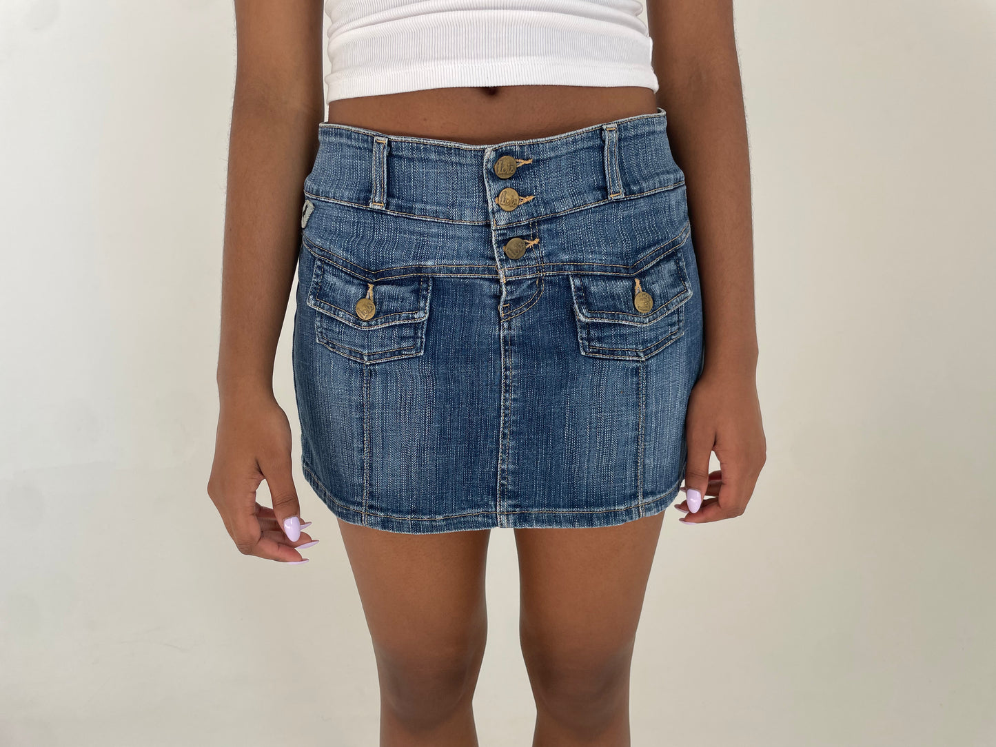 Denim Mini Skirt