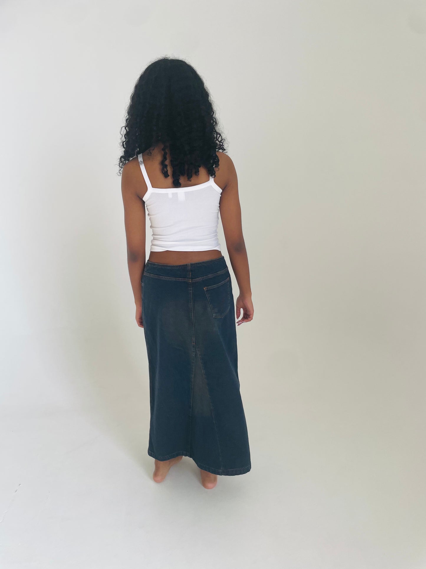 Denim Maxi Skirt