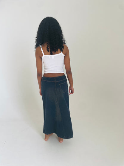 Denim Maxi Skirt