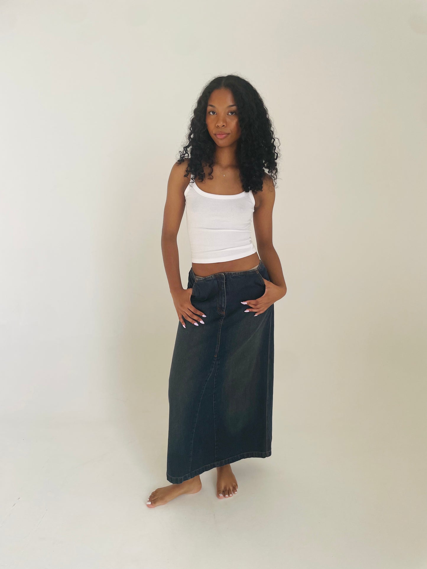 Denim Maxi Skirt