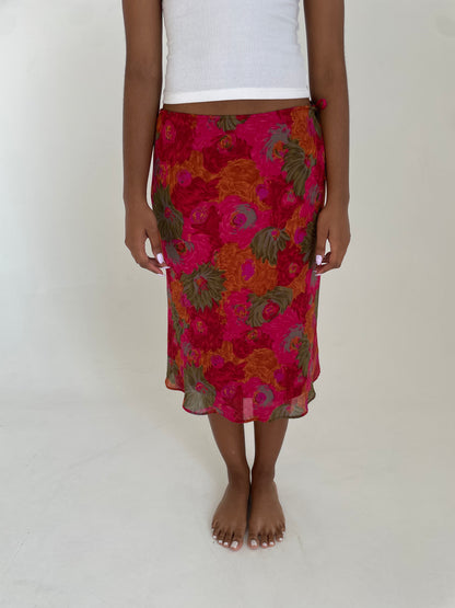 Floral Midi Skirt