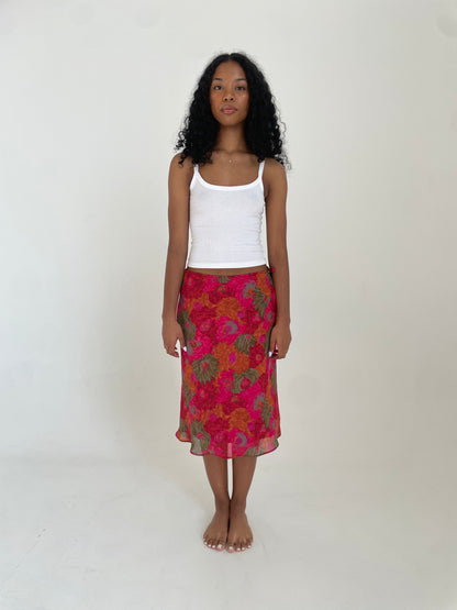 Floral Midi Skirt